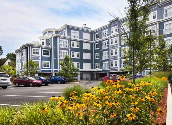 The Wellington Parkside Apartments, managed by Dolben, in Evertt, Massachusetts